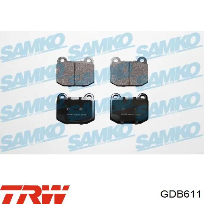 Купить GDB611 TRW Колодки тормозные