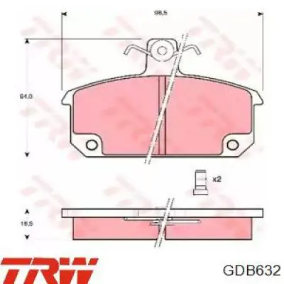 Передние тормозные колодки 7701201449 Renault (RVI)