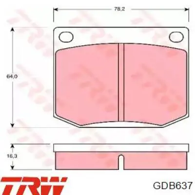 Передние тормозные колодки 9102690 General Motors