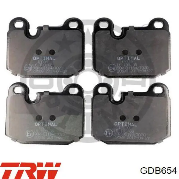 Колодки TRW GDB654 цена, от 14.08 USD