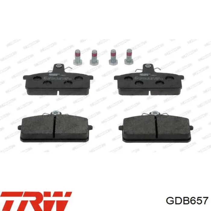 Купить GDB657 TRW Колодки тормозные
