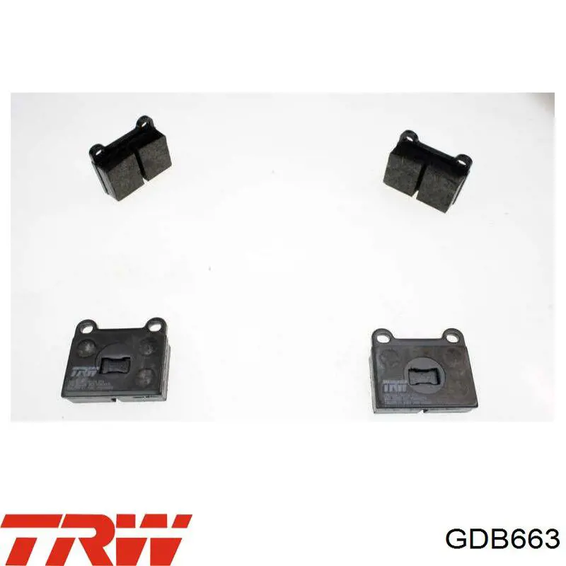 GDB663 TRW колодки тормозные передние дисковые
