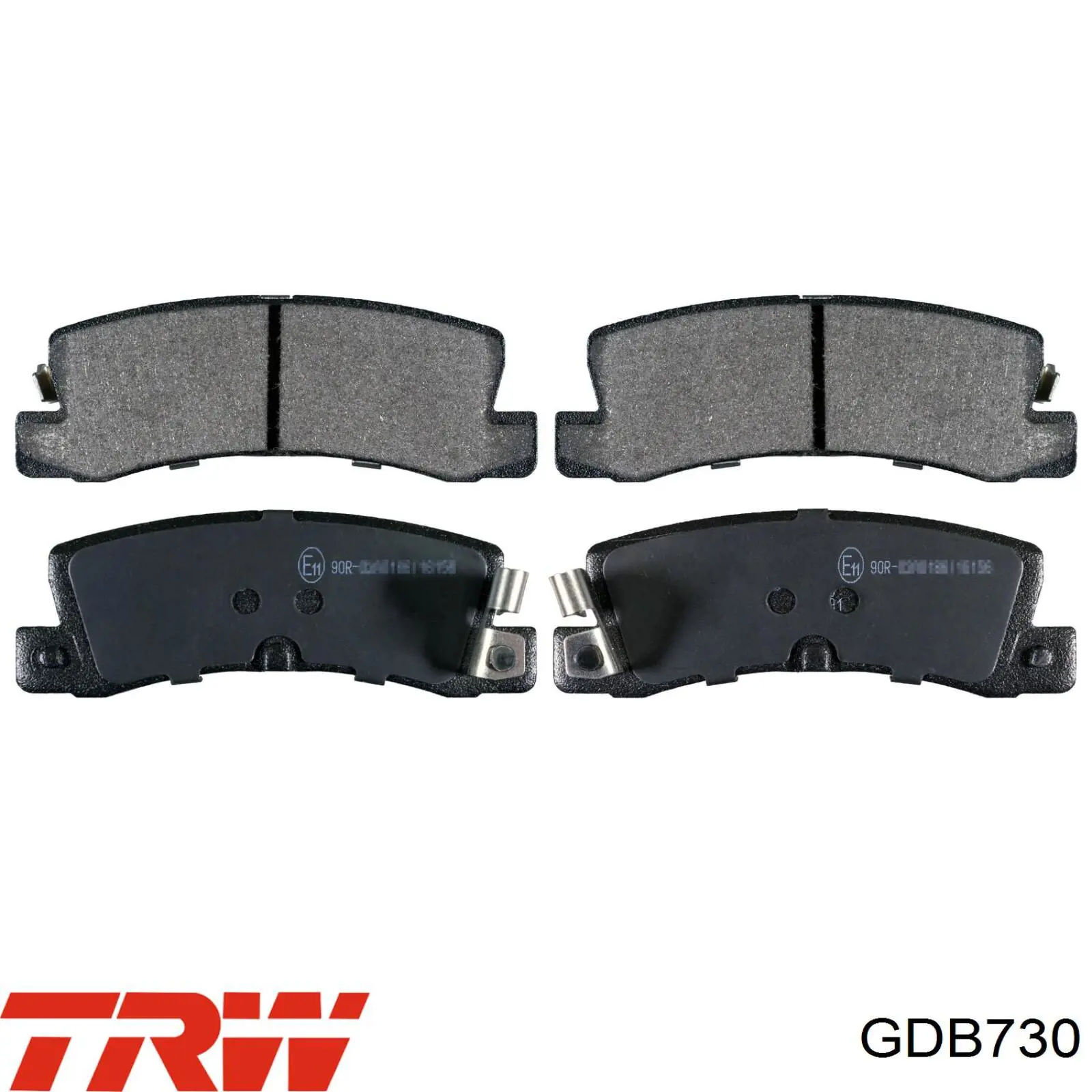 Задние тормозные колодки GDB730 TRW