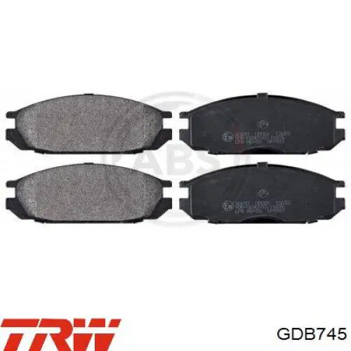 Задние тормозные колодки GDB745 TRW