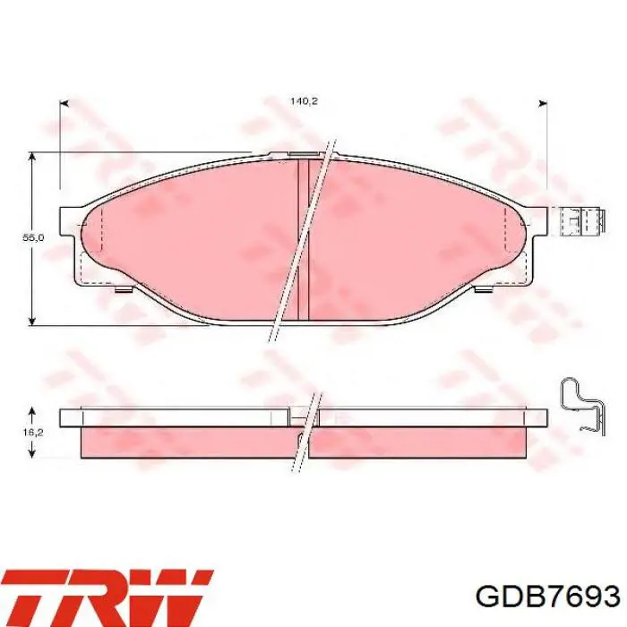 Тормозные колодки Toyota 446526421