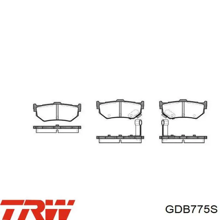 Задние дисковые колодки TRW GDB775S