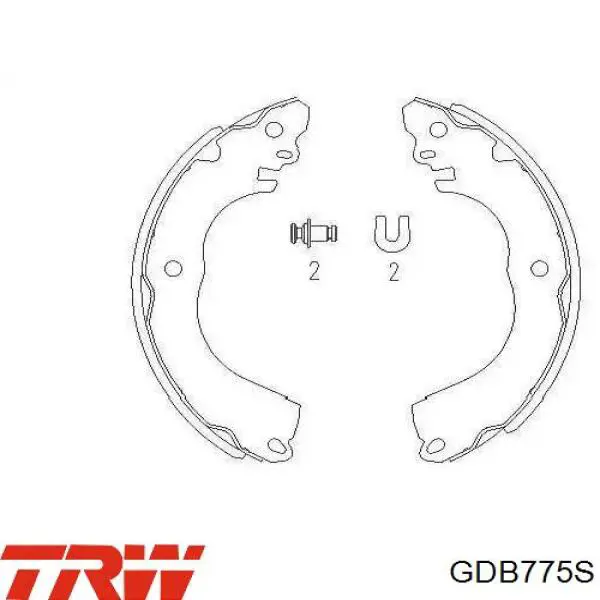 GDB775S TRW Колодки тормозные дисковые комплект