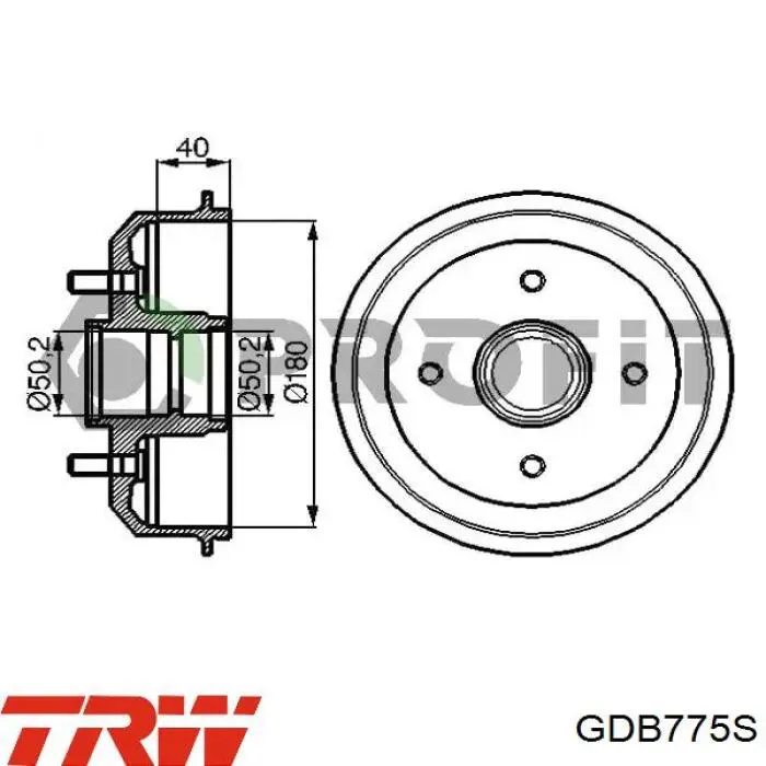 Колодки дисковые  TRW GDB775S цена, от 14.33 USD