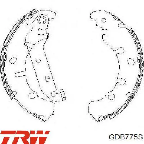 Задние тормозные колодки GDB775S TRW