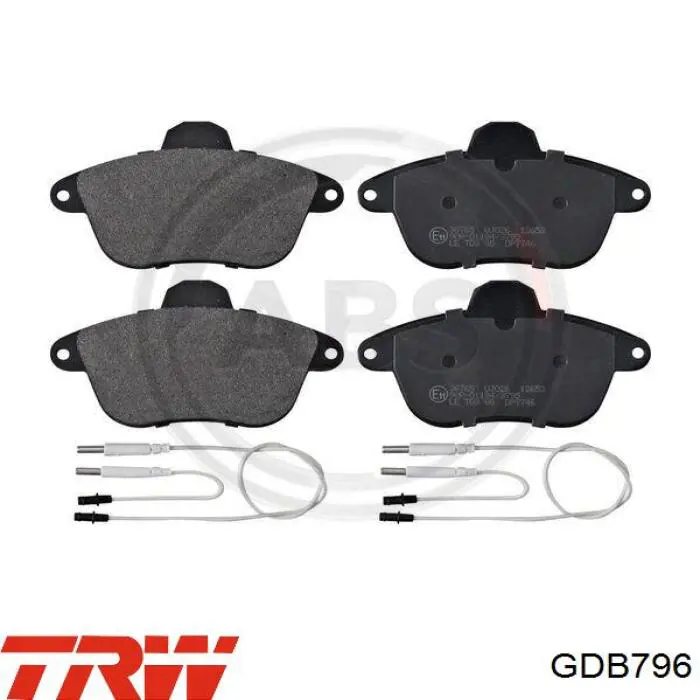 Колодки TRW GDB796 цена, от 18.56 USD