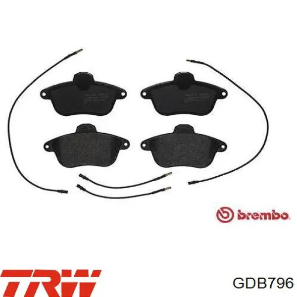 Купить GDB796 TRW Колодки тормозные