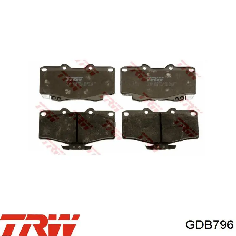 Передние тормозные колодки GDB796 TRW