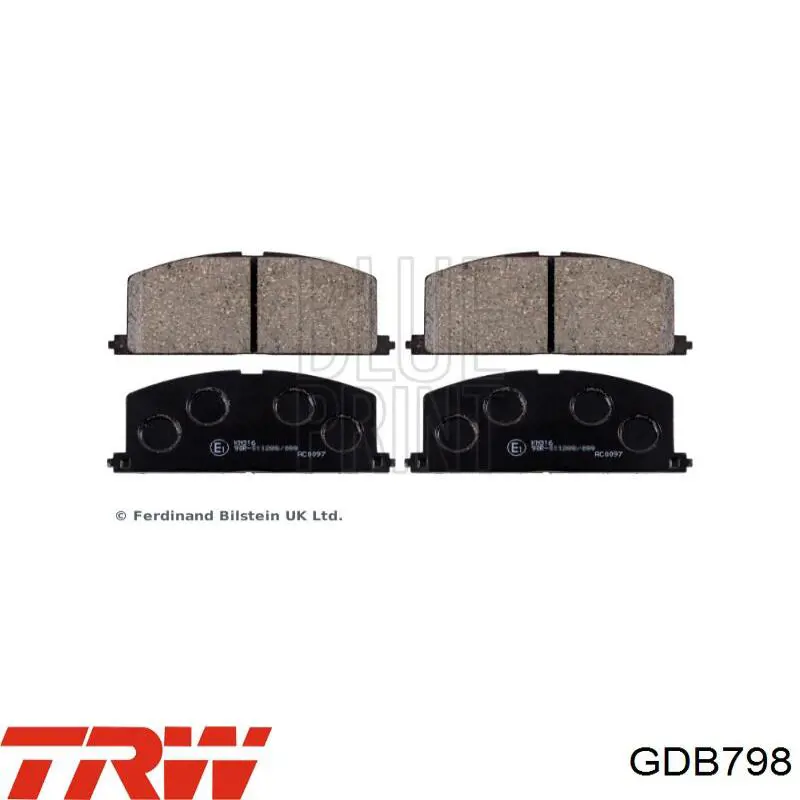 Колодки TRW GDB798 цена, от 18.20 USD