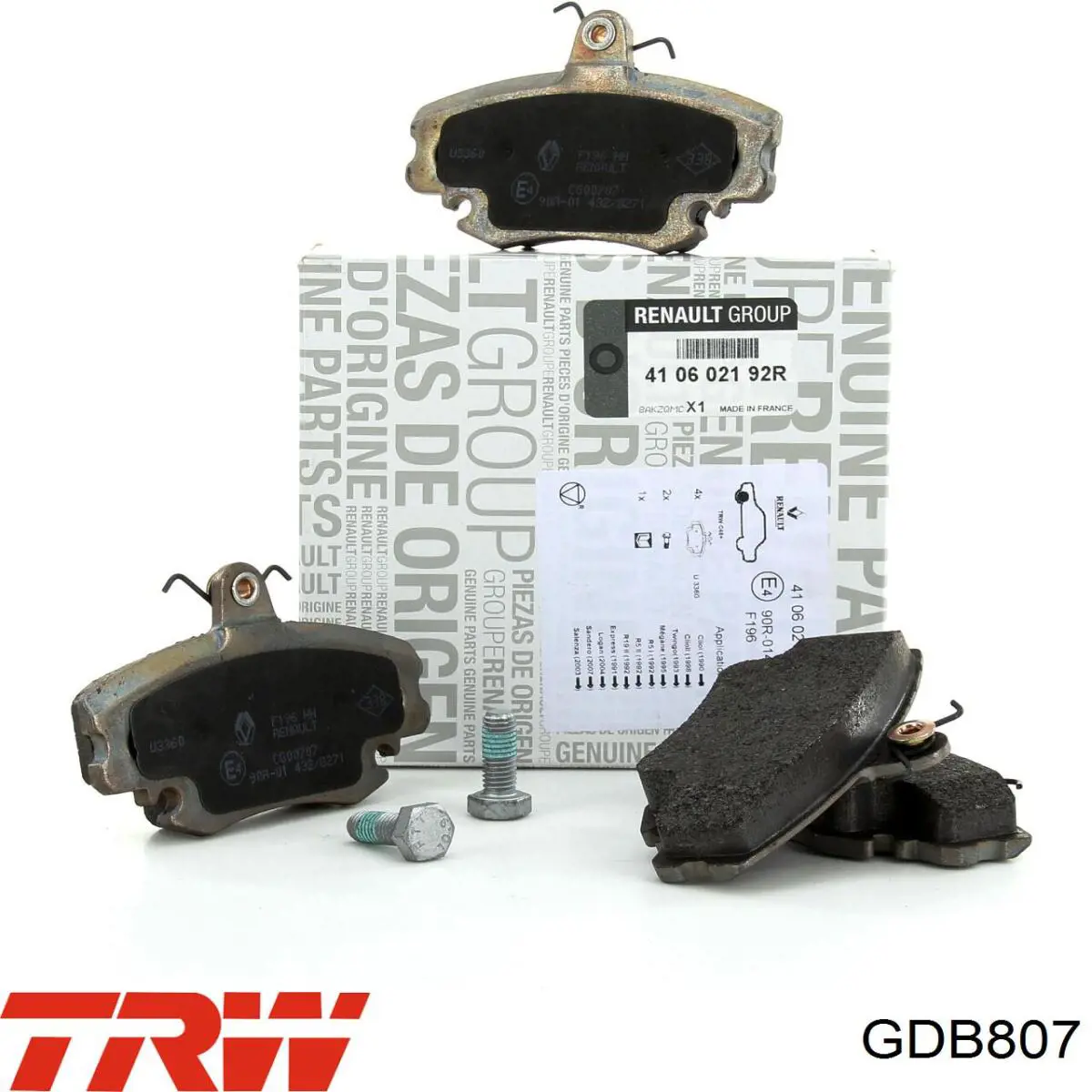 Тормозные колодки TRW GDB807