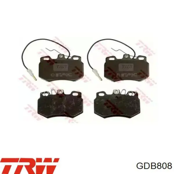 GDB808 TRW передние тормозные колодки