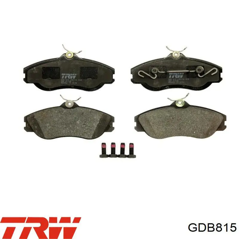 GDB815 TRW колодки тормозные передние дисковые