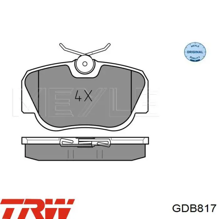 Тормозные колодки TRW GDB817