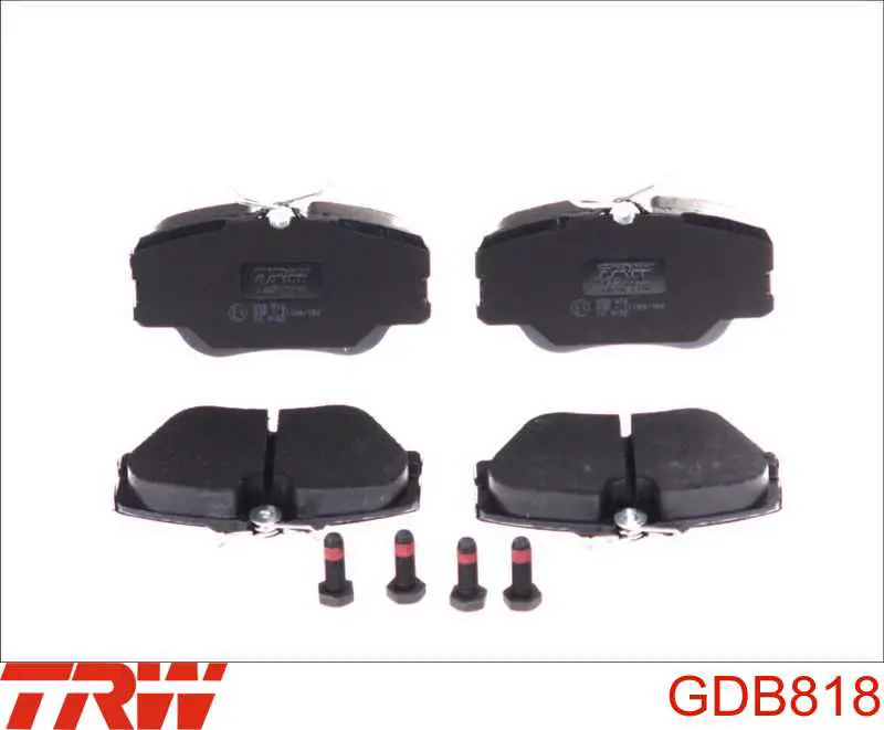 Купить GDB818 TRW Колодки тормозные