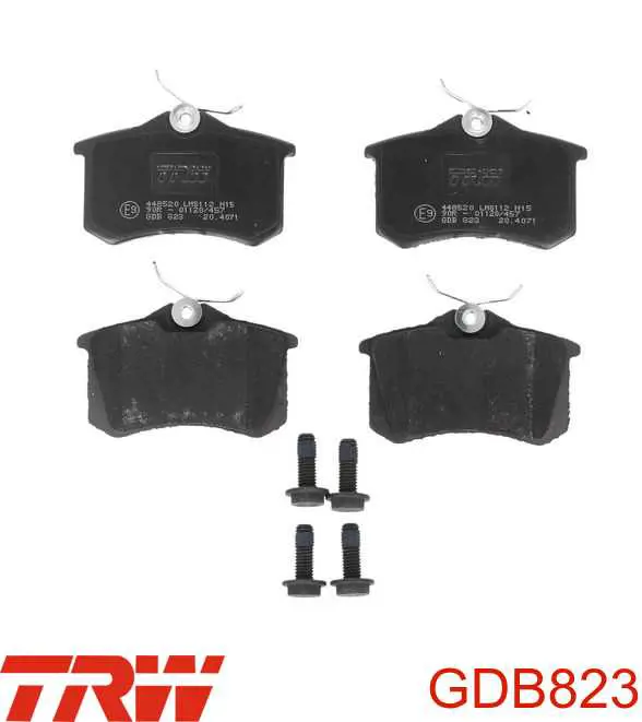 Купить GDB823 TRW Колодки тормозные задние, дисковые