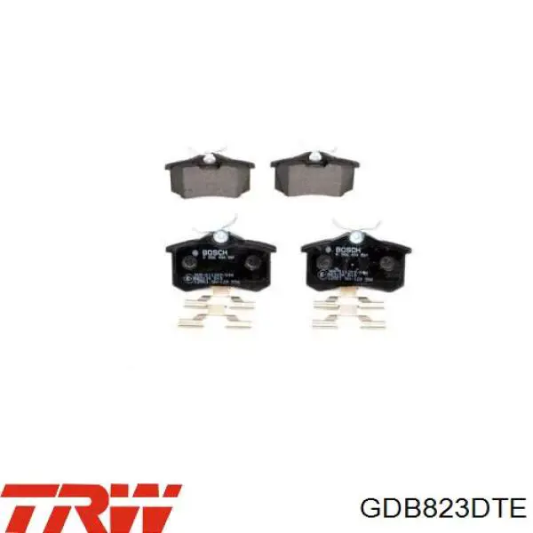 Задние тормозные колодки GDB823DTE TRW