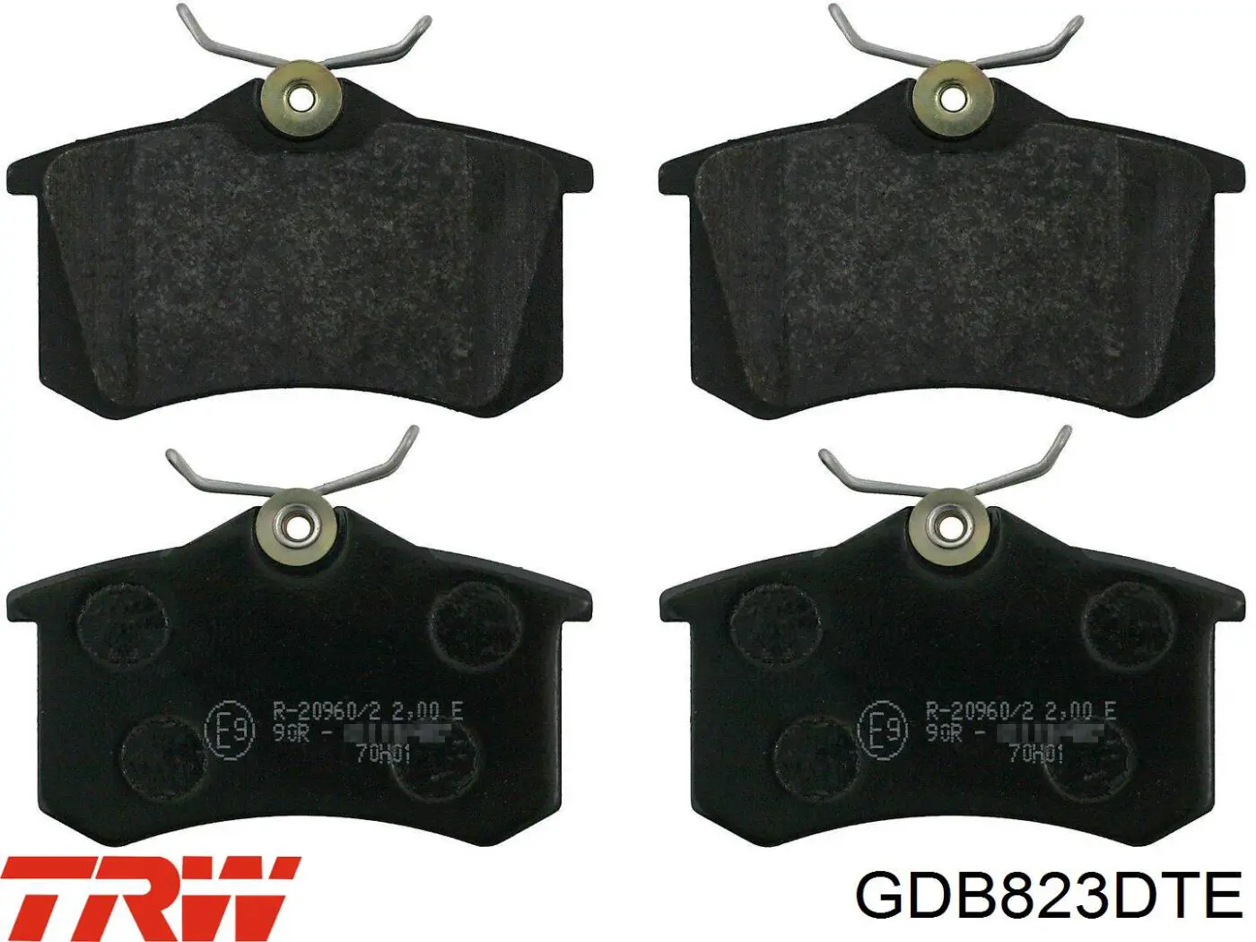Купить GDB823DTE TRW Колодки тормозные задние, дисковые