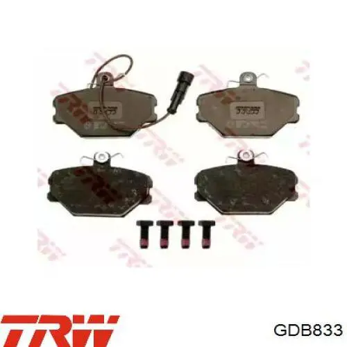 Купить GDB833 TRW Колодки тормозные