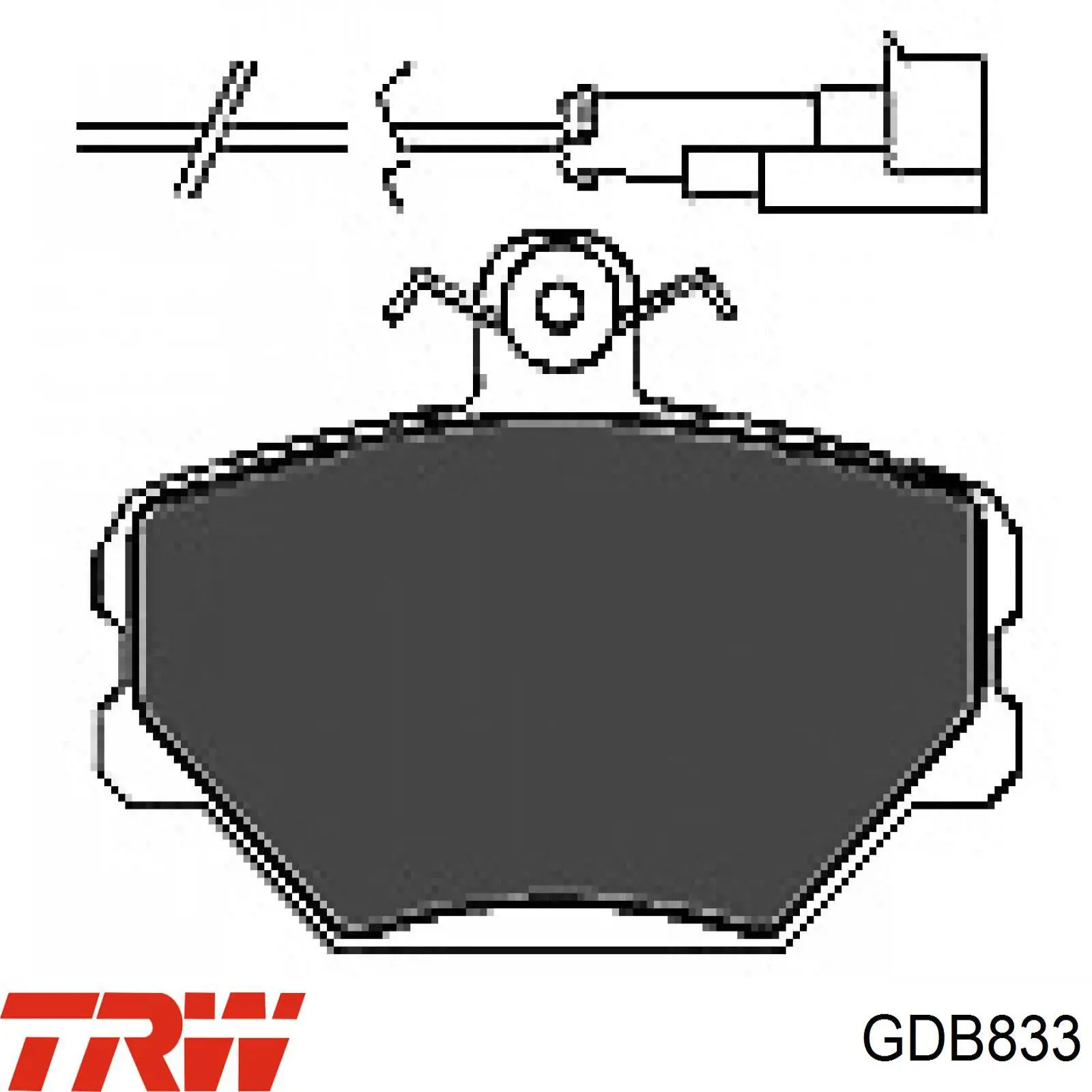 Тормозные колодки TRW GDB833
