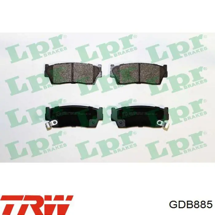 Купить GDB885 TRW Колодки тормозные