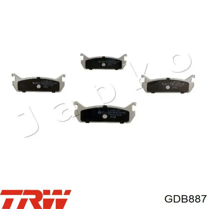 Колодки дисковые  TRW GDB887 цена, от 16.45 USD