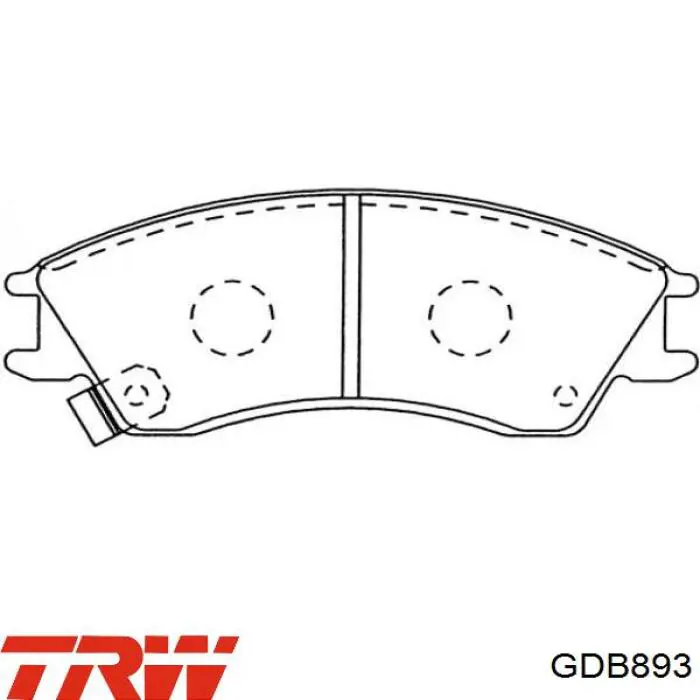 Купить GDB893 TRW Колодки тормозные