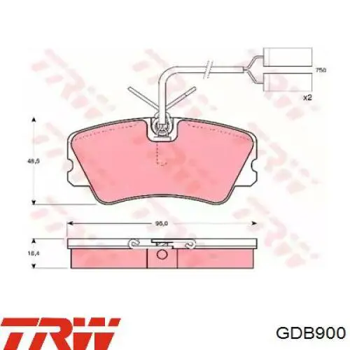 Передние тормозные колодки 60777264 Fiat/Alfa/Lancia