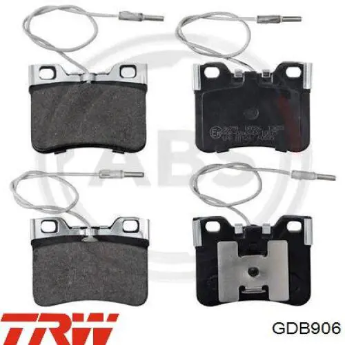 Купить GDB906 TRW Колодки тормозные