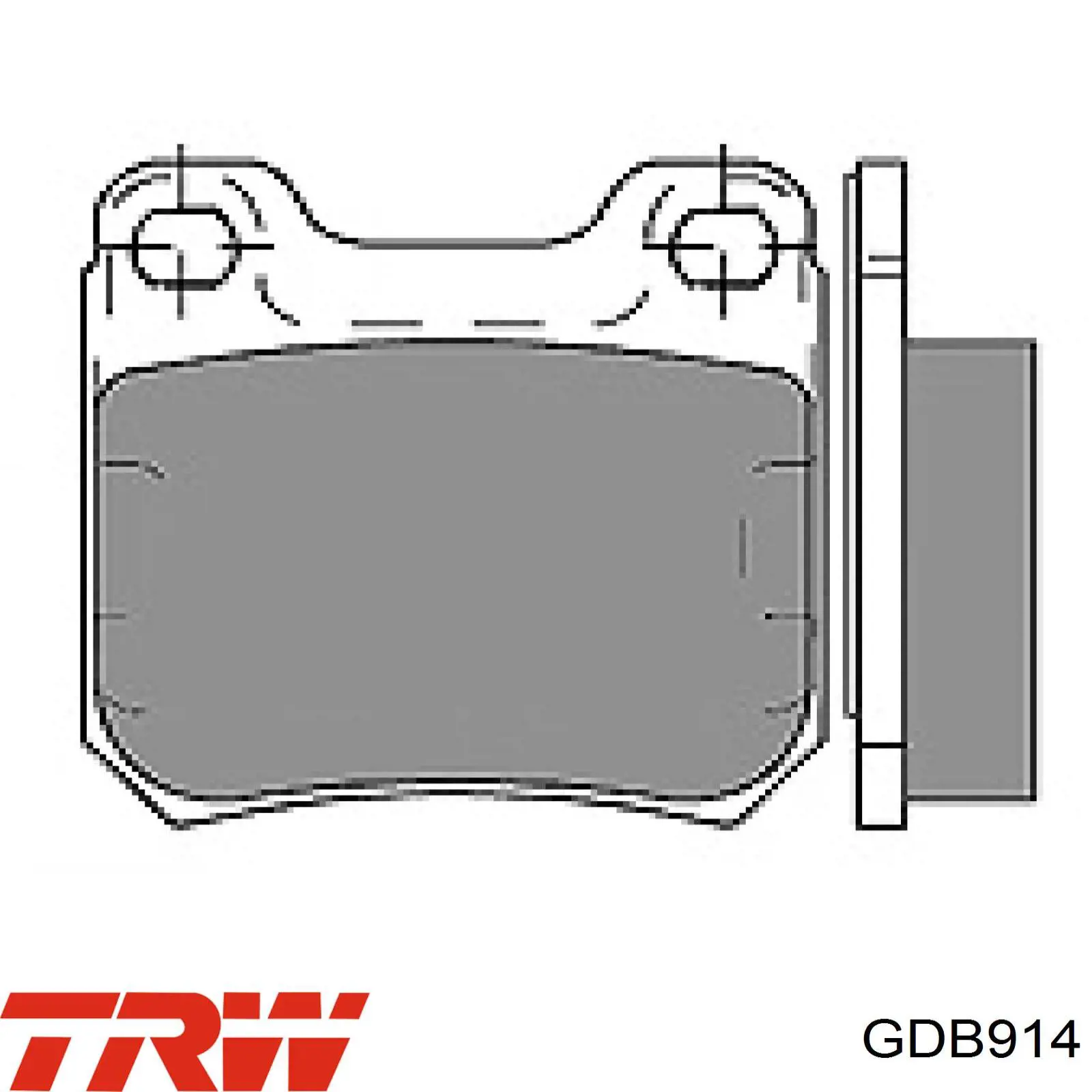 Колодки дисковые  TRW GDB914 цена, от 12.67 USD