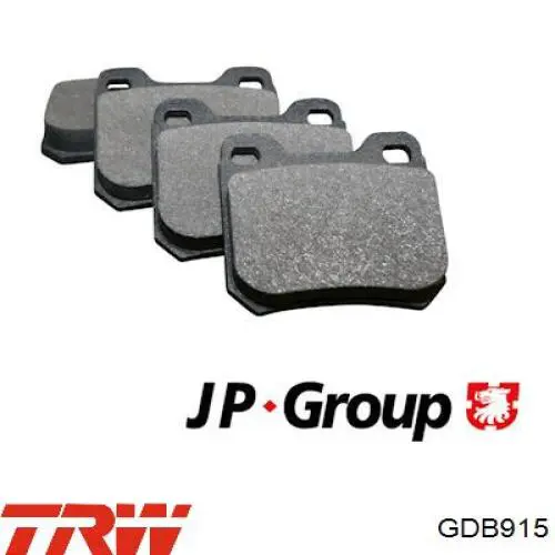 Купить GDB915 TRW Колодки тормозные задние, дисковые