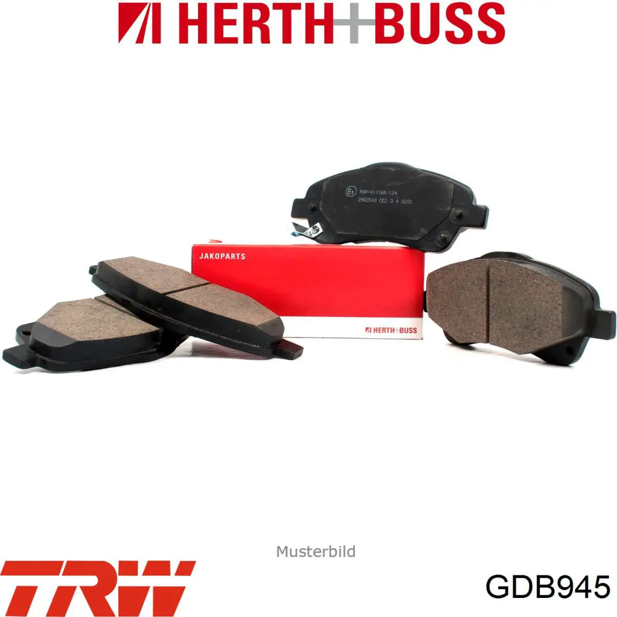 Задние тормозные колодки GDB945 TRW
