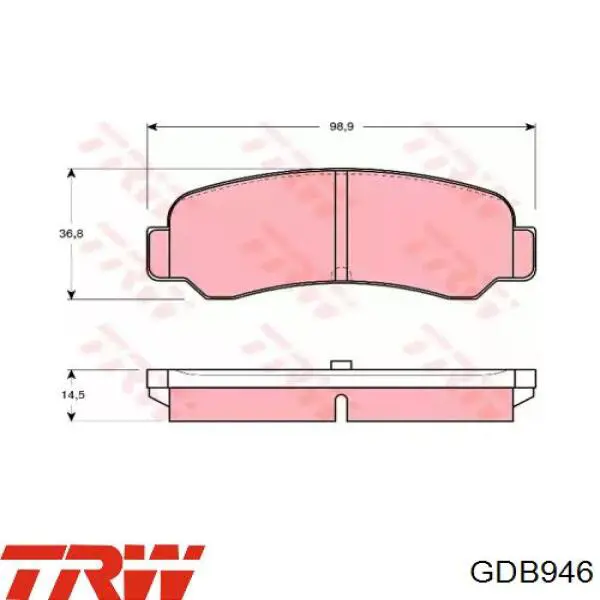 Задние тормозные колодки 0449214030 Toyota