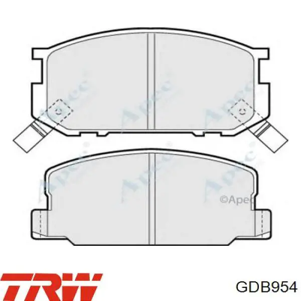 Колодки TRW GDB954 цена, от 12.74 USD