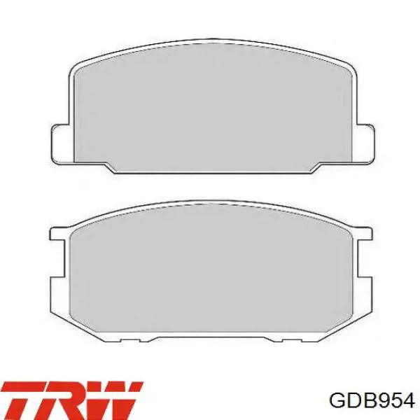 Купить GDB954 TRW Колодки тормозные
