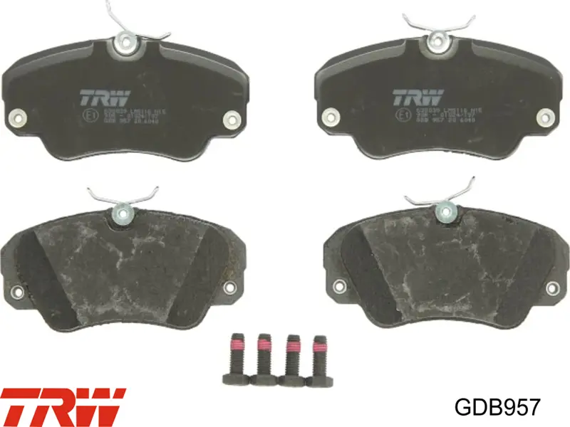 GDB957 TRW Колодки передние