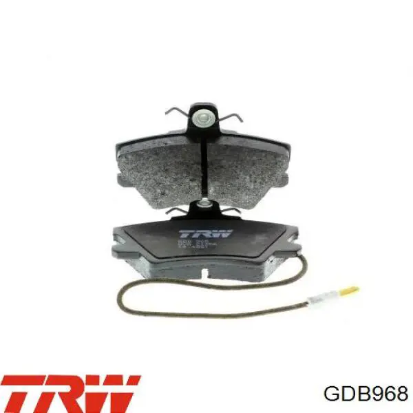 GDB968 TRW колодки тормозные передние дисковые