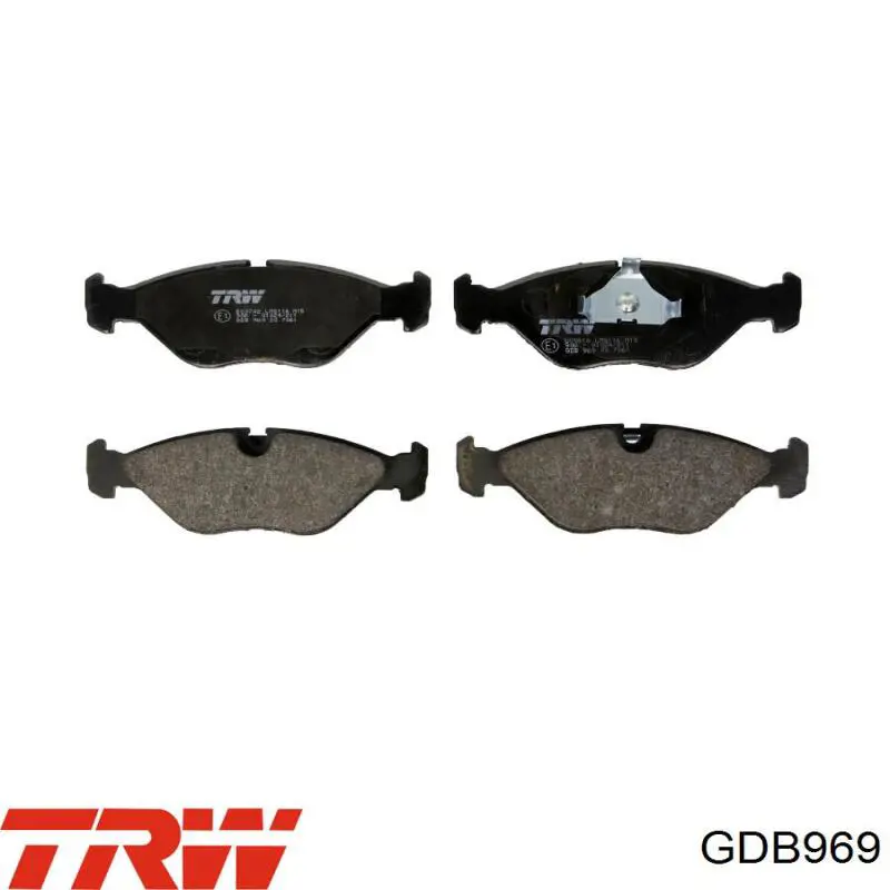 Купить GDB969 TRW Колодки тормозные