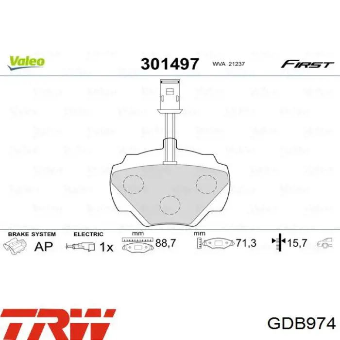 Задние тормозные колодки SFP500200 Land Rover
