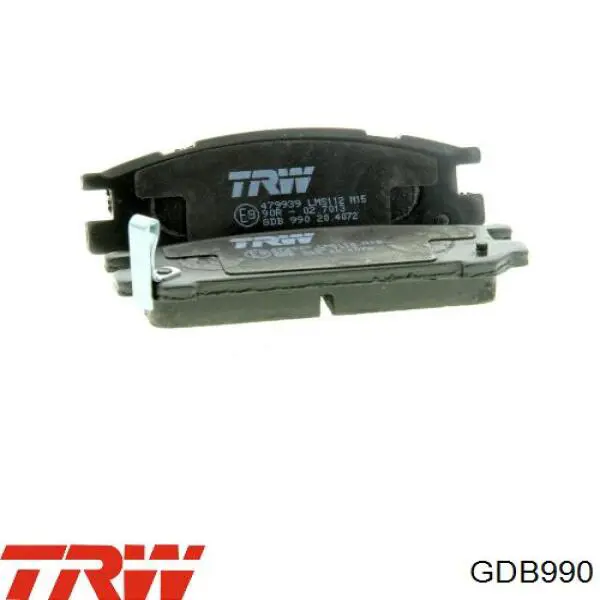 Купить GDB990 TRW Колодки тормозные задние, дисковые