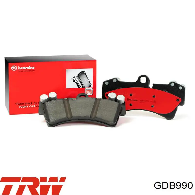 Задние тормозные колодки GDB990 TRW