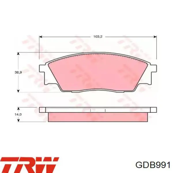 26290KA120 Subaru Колодки передние