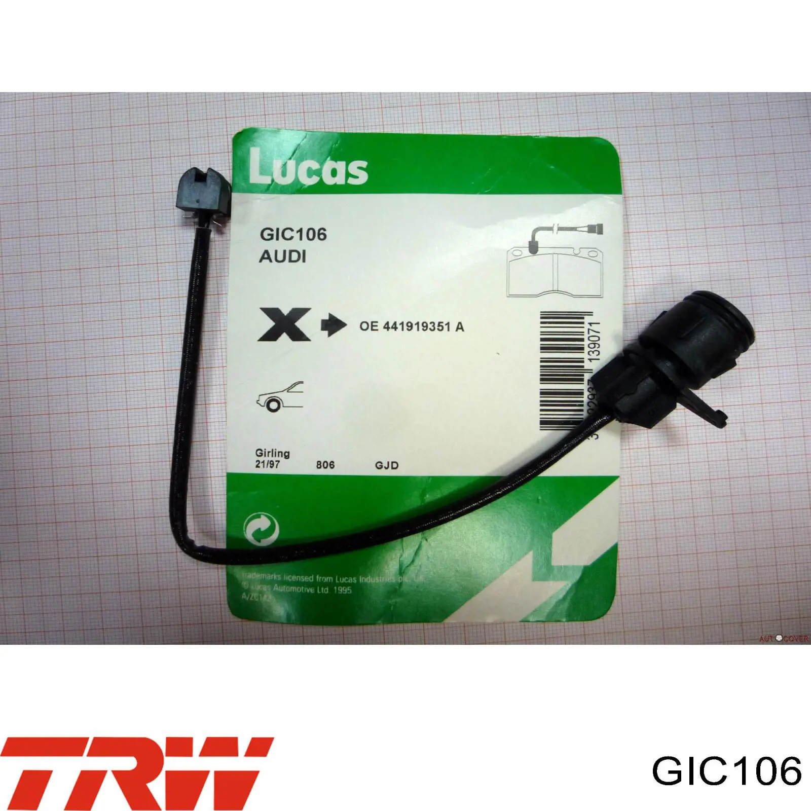 Сигнализатор износ тормозных колодок LPR KS0001 цена, от 2.57 USD