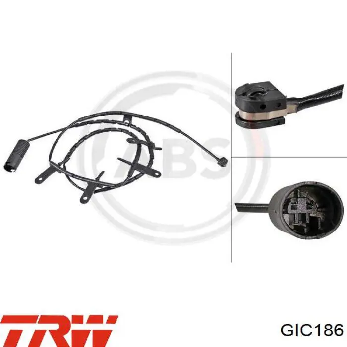 Датчик износа тормозных колодок задний GIC186 TRW
