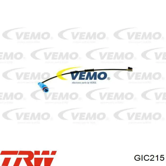 Датчик износа тормозных колодок передний GIC215 TRW
