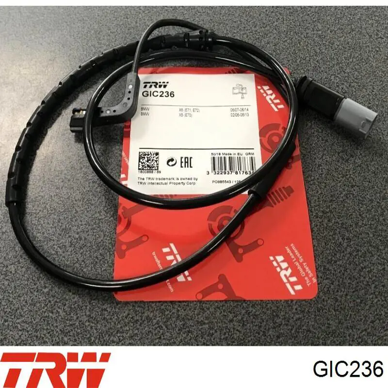 Датчик износа тормозных колодок, задний TRW GIC236 цена, от 11.46 USD