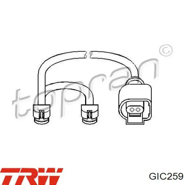 Датчик износа тормозных колодок задний GIC259 TRW